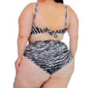 Biquini plus SIZE 2 em 1 top plus calcinha cintura alta